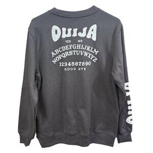 Ouija Crewneck Sweatshirt Cotton/Polyester Gray Small Graphic Print